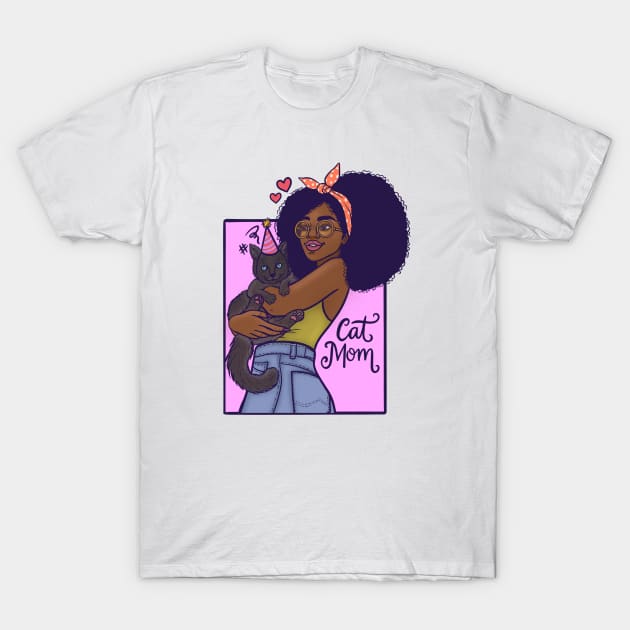 Cat mom T-Shirt by @isedrawing